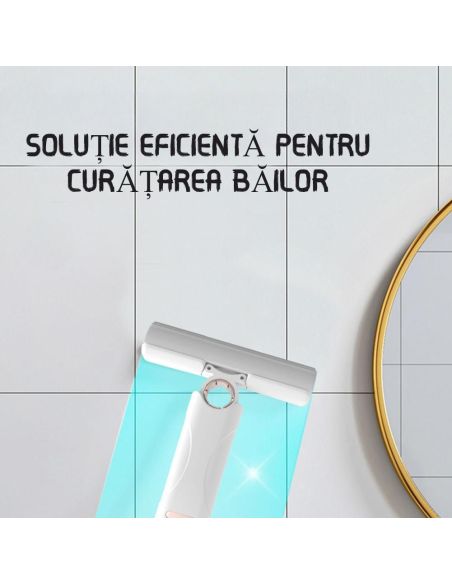 Mini mop universal, mop pentru multiple suprafete, mop geamuri, Elastix