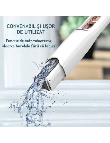 Mini mop universal, mop pentru multiple suprafete, mop geamuri, Elastix