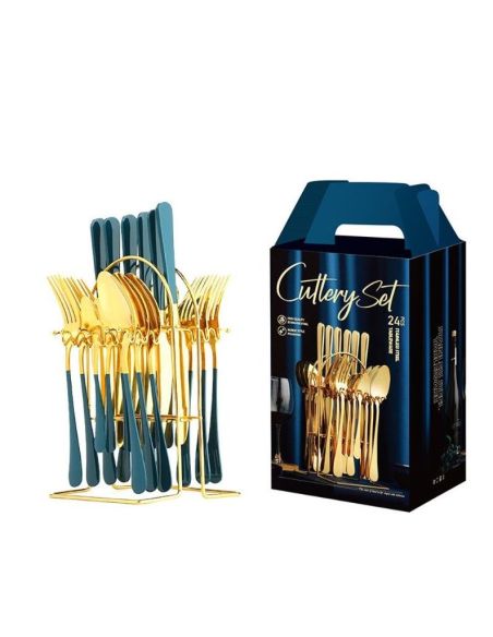 Set 24 tacamuri Luxury + suport tacamuri, Elastix