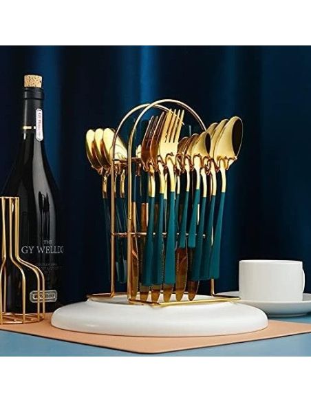 Set 24 tacamuri Luxury + suport tacamuri, Elastix