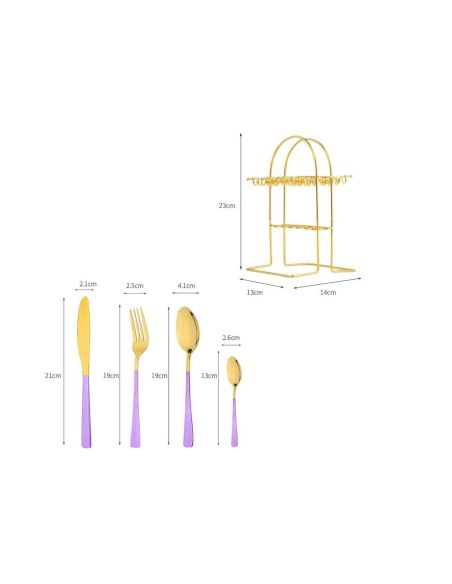 Set 24 tacamuri Luxury + suport tacamuri, Elastix