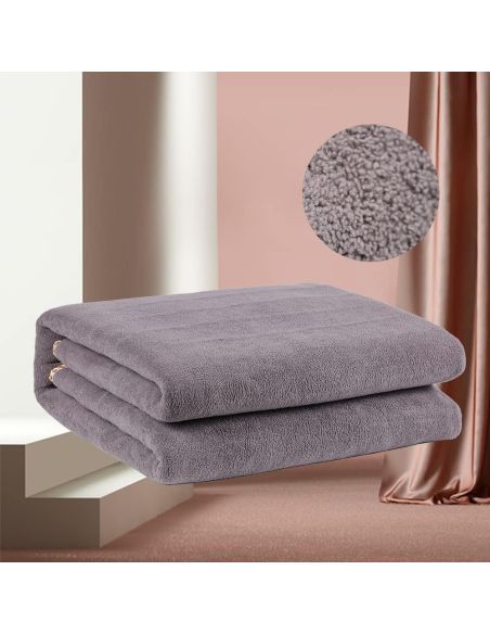 Patura pufoasa electrica 180 x 120 cm 100w, topper electric, patura incalzita Elastix