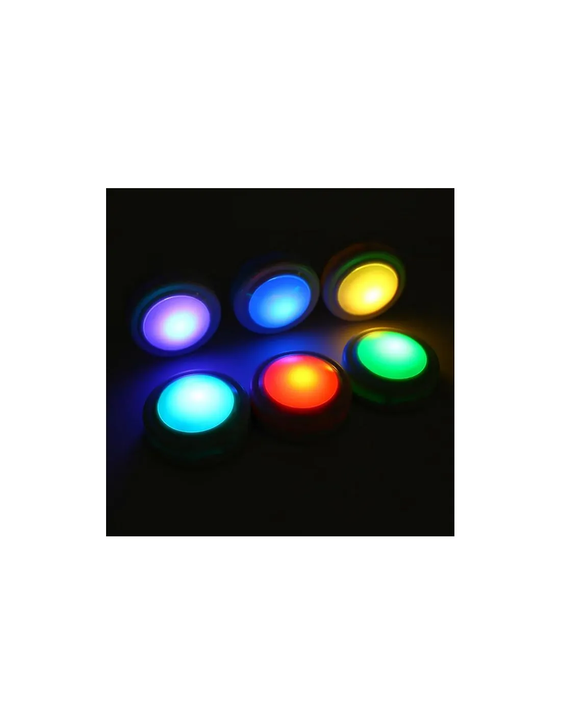 Set 3 spoturi LED RGB, spoturi LED mobila cu adeziv, leduri cu senzor, Elastix