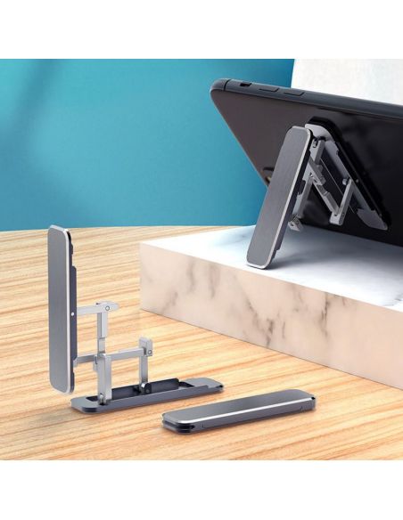 Suport aluminiu pliabil telefon, suport birou telefon, stand telefon,  Elastix