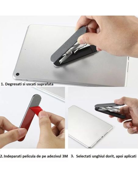 Suport aluminiu pliabil telefon, suport birou telefon, stand telefon,  Elastix