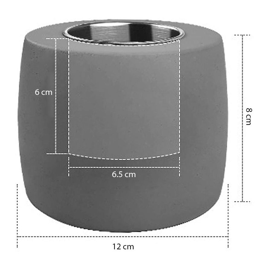 Semineu de masa din beton, semineu de birou,...