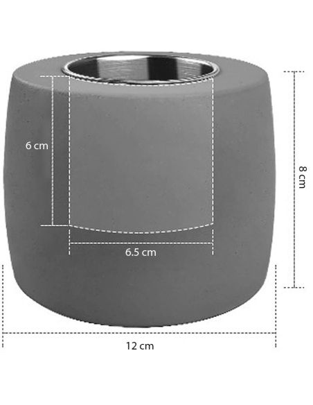 Semineu de masa din beton, semineu de birou, semineu decorativ, mini semineu, Elastix