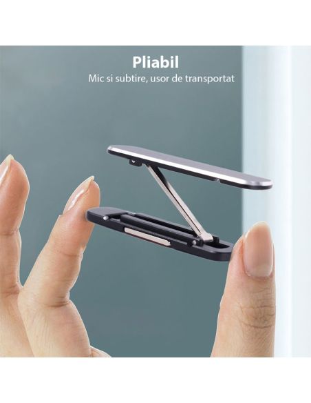 Suport aluminiu pliabil telefon, suport birou telefon, stand telefon,  Elastix