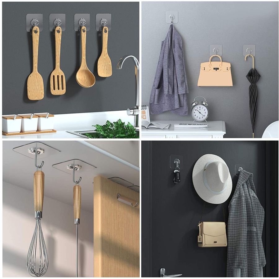 Set 6 carlige reutilizabile si ultra rezistente
