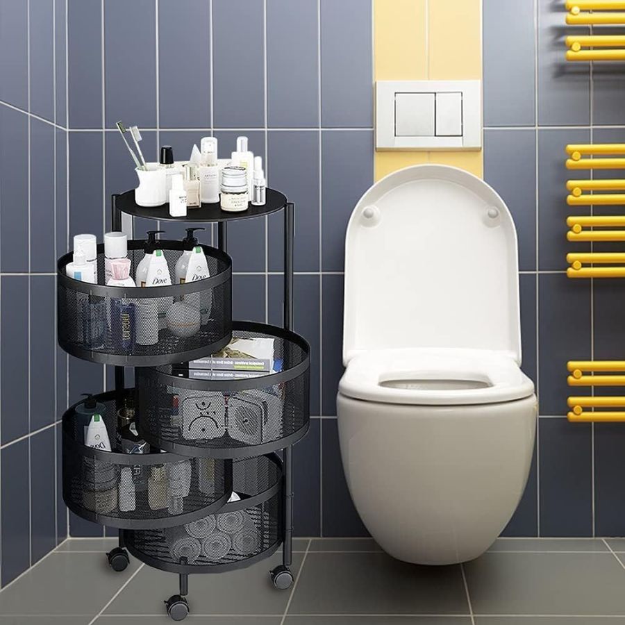 Raft metalic rotativ 4 etaje Pantry Pro,...