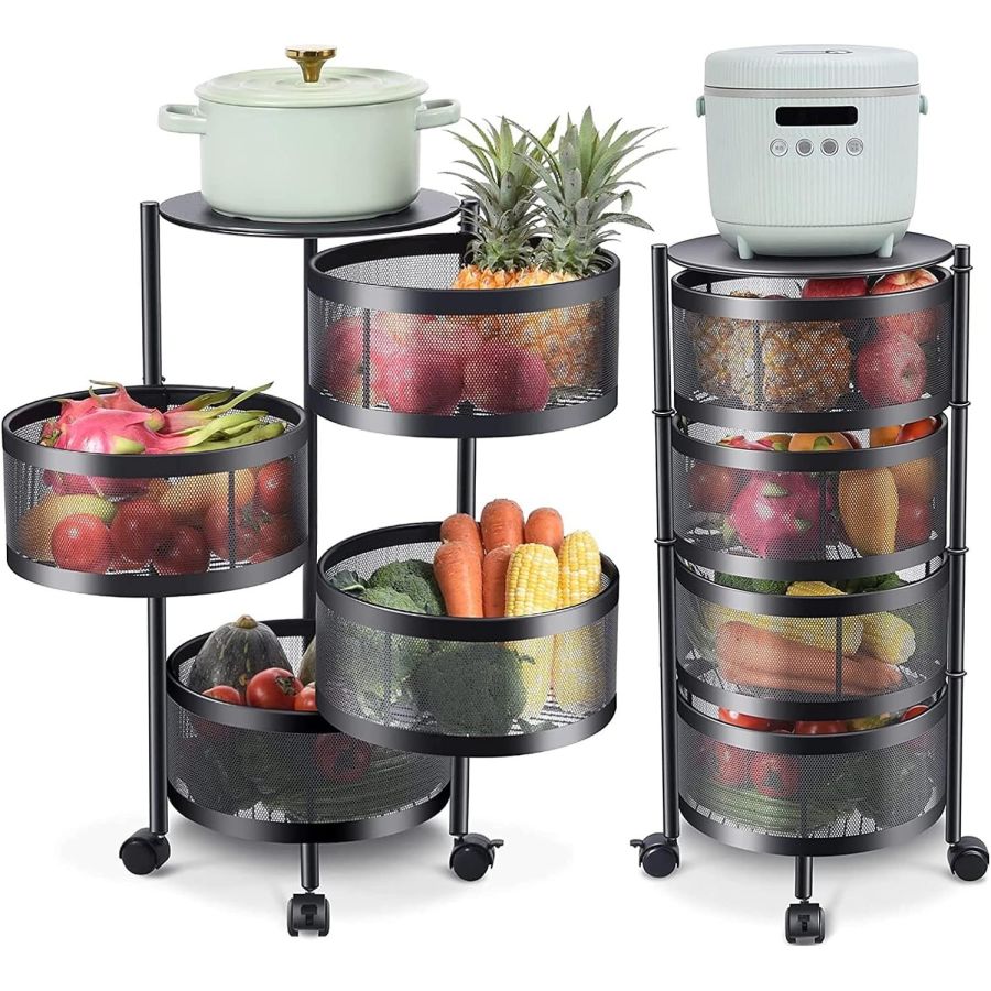 Raft metalic rotativ 4 etaje Pantry Pro,...