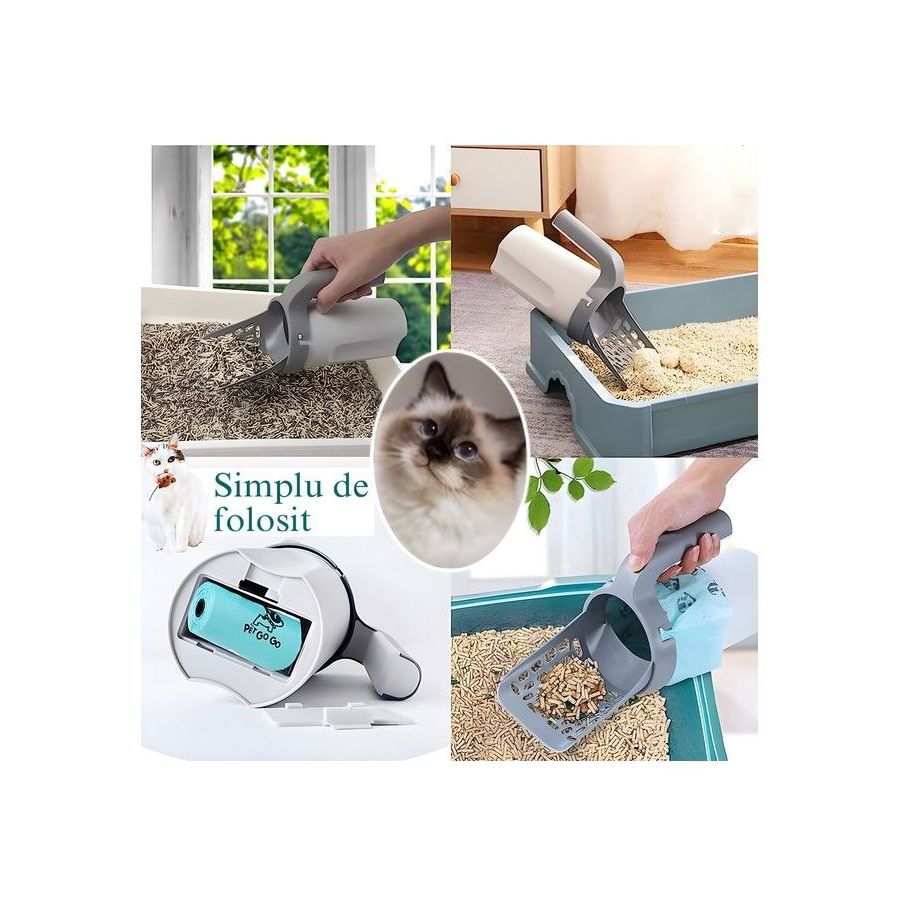 Lopatica cu saculeti pentru litiera, lopatica...