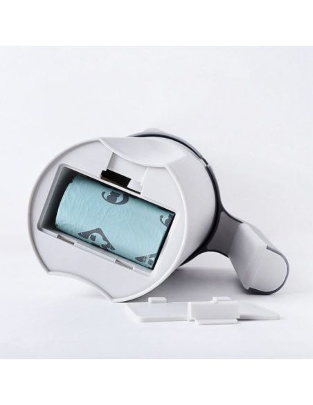 Lopatica cu saculeti pentru litiera, lopatica cu recipient, lopatica litiera, curatator litiere, Elastix