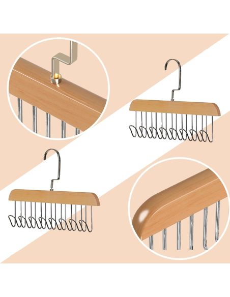 Umeras cu 8 carlige, umeras cravate, umeras premium, umeras multifunctional, Elastix