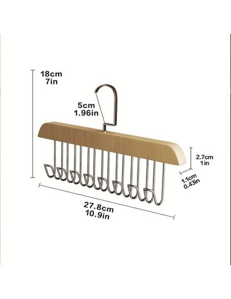 Umeras cu 8 carlige, umeras cravate, umeras premium, umeras multifunctional, Elastix