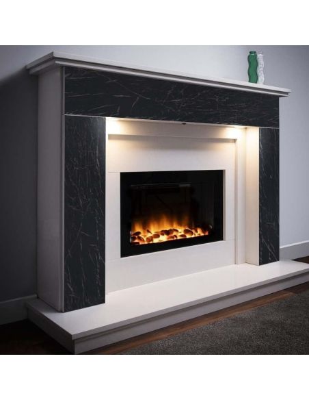 Autocolant blat bucatarie model marmura neagra, autocolant mobila, autocolant autoadeziv, folie mobila Elastix