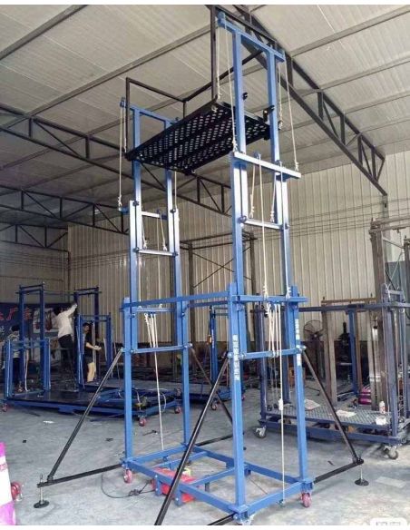 Schela cu motor 4m ridicare 500kg, schela metalica cu motor, schela electrica, schela cu lift, lift exterior Elastix