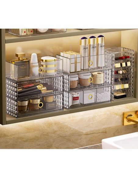 Organizator diamond L, cutie bijuterii, cutie depozitare, suport cosmetice, Elastix