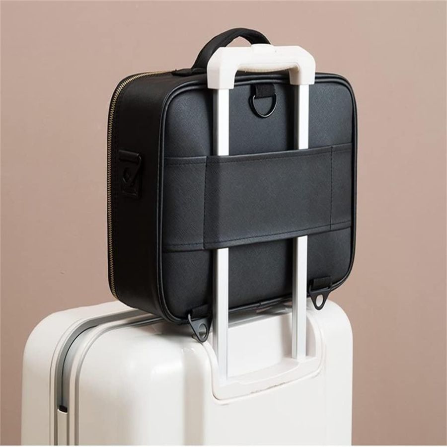 Geanta make-up cu oglinda si lumina LED, geanta...