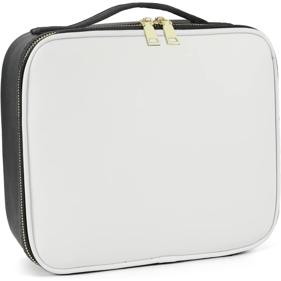 Geanta make-up cu oglinda si lumina LED, geanta...