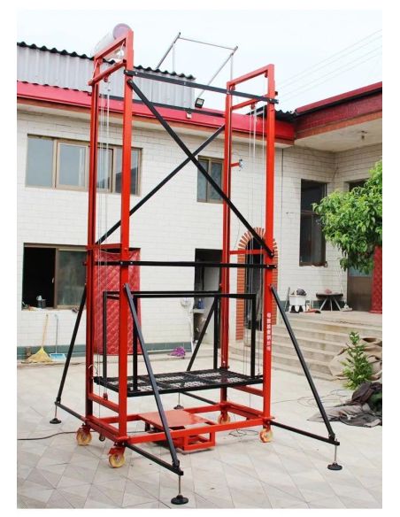 Schela cu motor 5m ridicare 500kg, schela metalica cu motor, schela electrica, schela cu lift, lift exterior Elastix