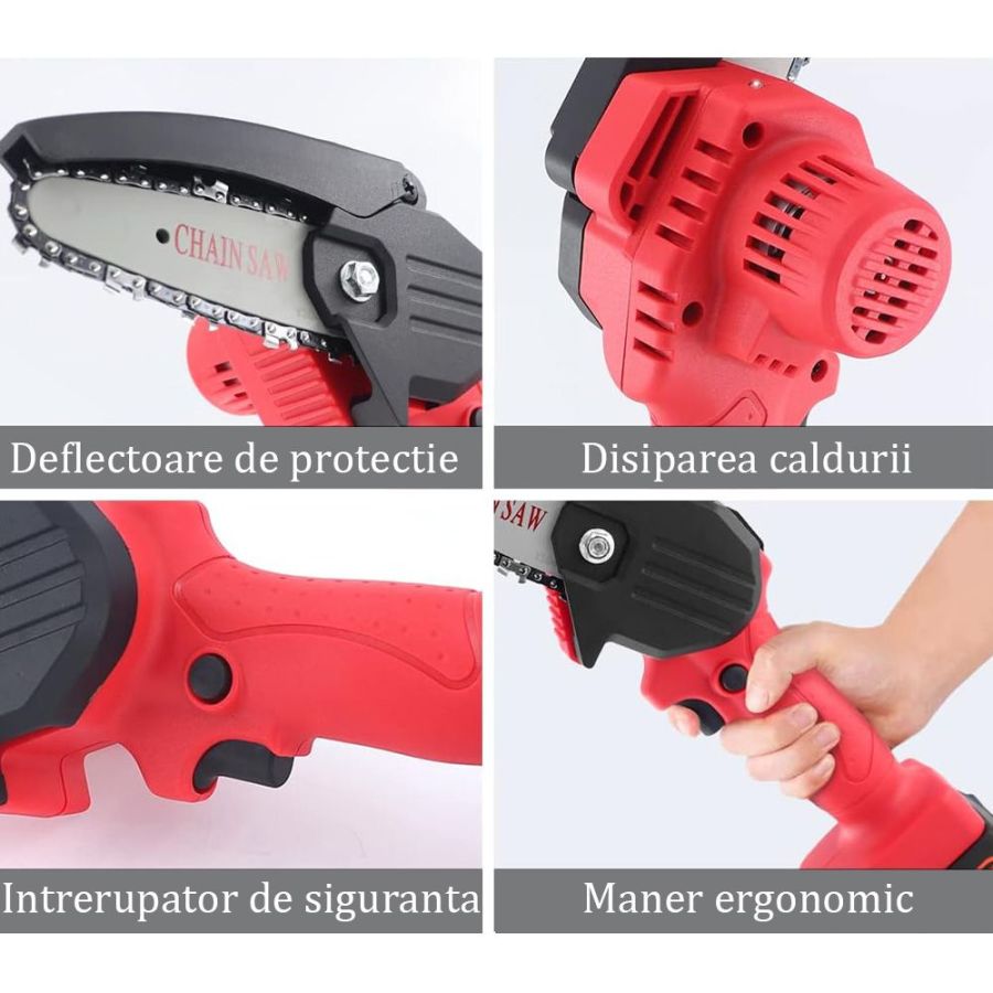 Mini fierastrau portabil, mini drujba cu...