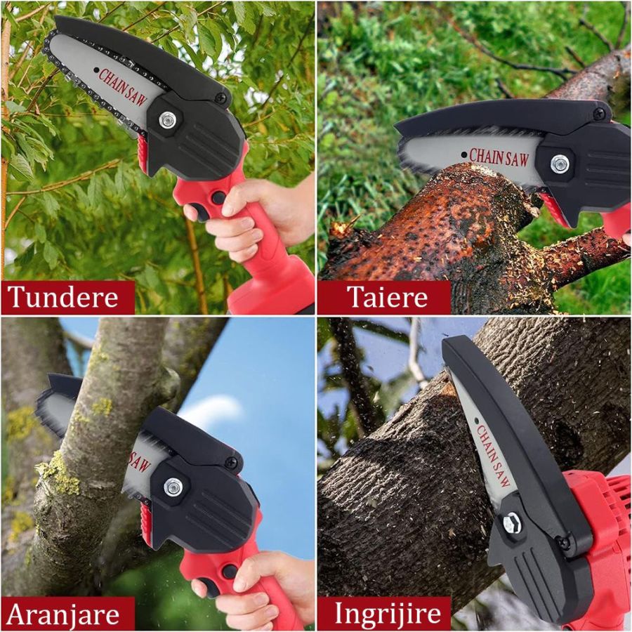 Mini fierastrau portabil, mini drujba cu...