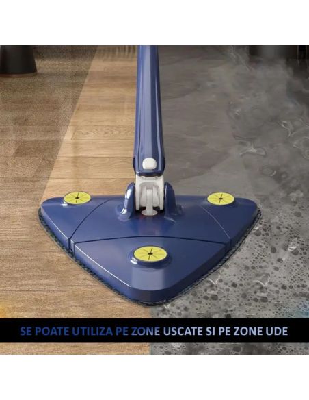 Mop multifunctional, mop triunghiular, mop telescopic, mop 360 gr, Elastix