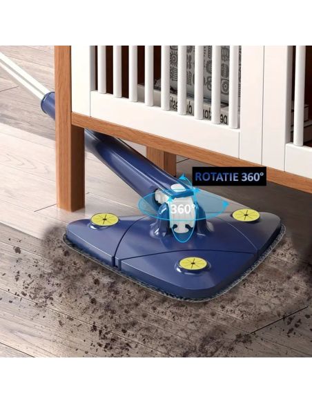 Mop multifunctional, mop triunghiular, mop telescopic, mop 360 gr, Elastix