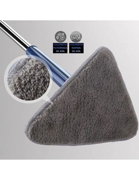 Mop multifunctional, mop triunghiular, mop telescopic, mop 360 gr, Elastix