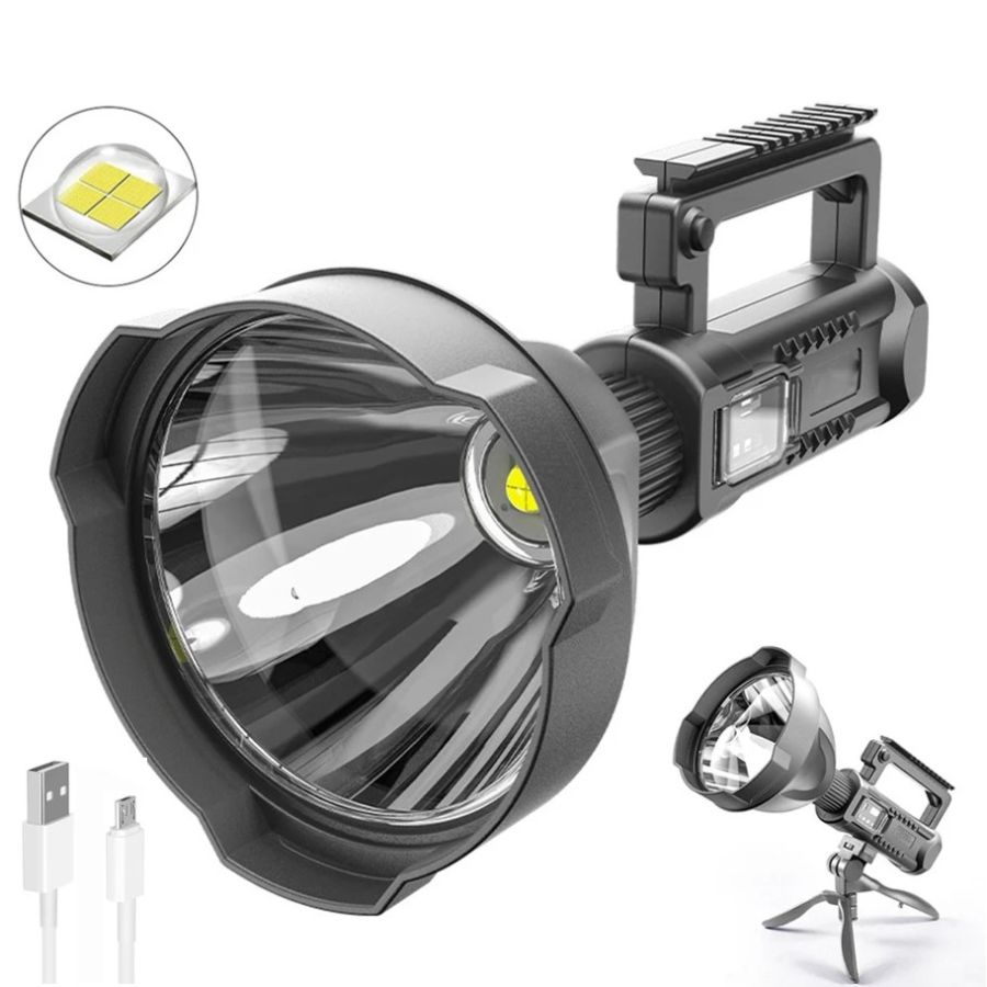 Lanterna LED, proiector, lanterna cu trepied, lanterna USB, Elastix