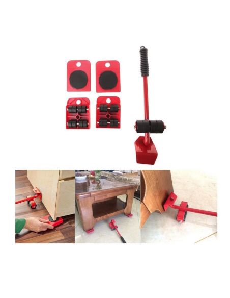 Set sistem cu cric pentru mutarea mobilei, sistem cu cric pentru mobila, Elastix