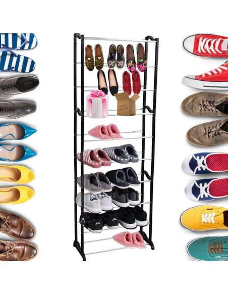 Suport pentru pantofi cu 10 rafturi, pantofar, organizator pantofi, Elastix