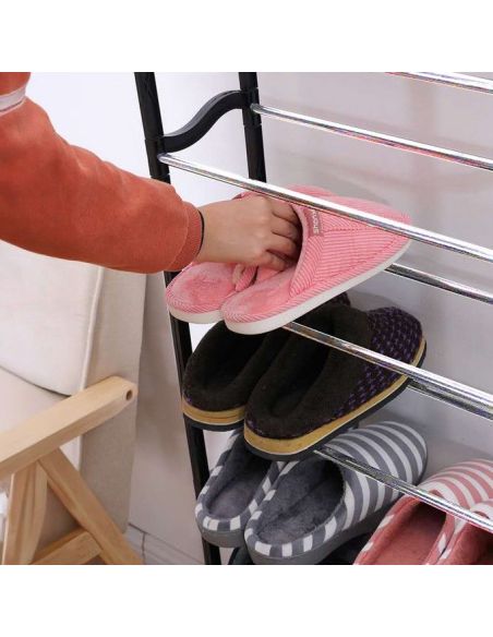 Suport pentru pantofi cu 10 rafturi, pantofar, organizator pantofi, Elastix