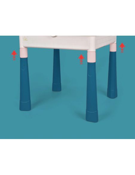 Set 2 mese tip lego pentru copii + 1 scaunel + 186 cuburi si 4 cutii depozitare, masa lego ajustabila, masuta activitati