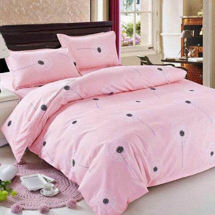 Lenjerie bumbac Dandelion, 2persoane, 4 piese,...