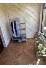 Photo from customer for Stander haine din bambus 80 cm x 140 cm, suport organizare haine, cuier dressing